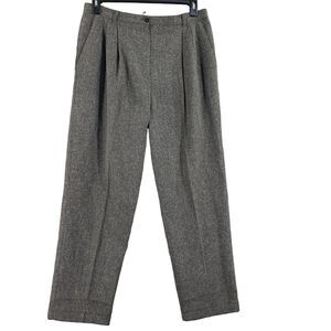 Sag Harbor Wool Blend Pants Womens Dress Trouser Sz 14 x 30 Lined Grey Office